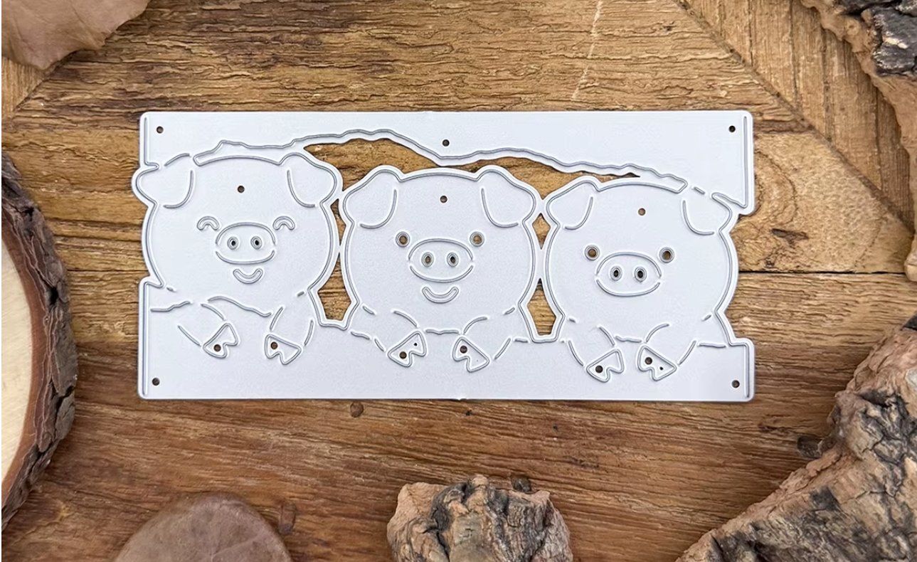 Sciablone: Neue Stanzschablone Schweinchen – Nuovo e nell'imballaggio originale da Effretikon venduto da wenuss 2