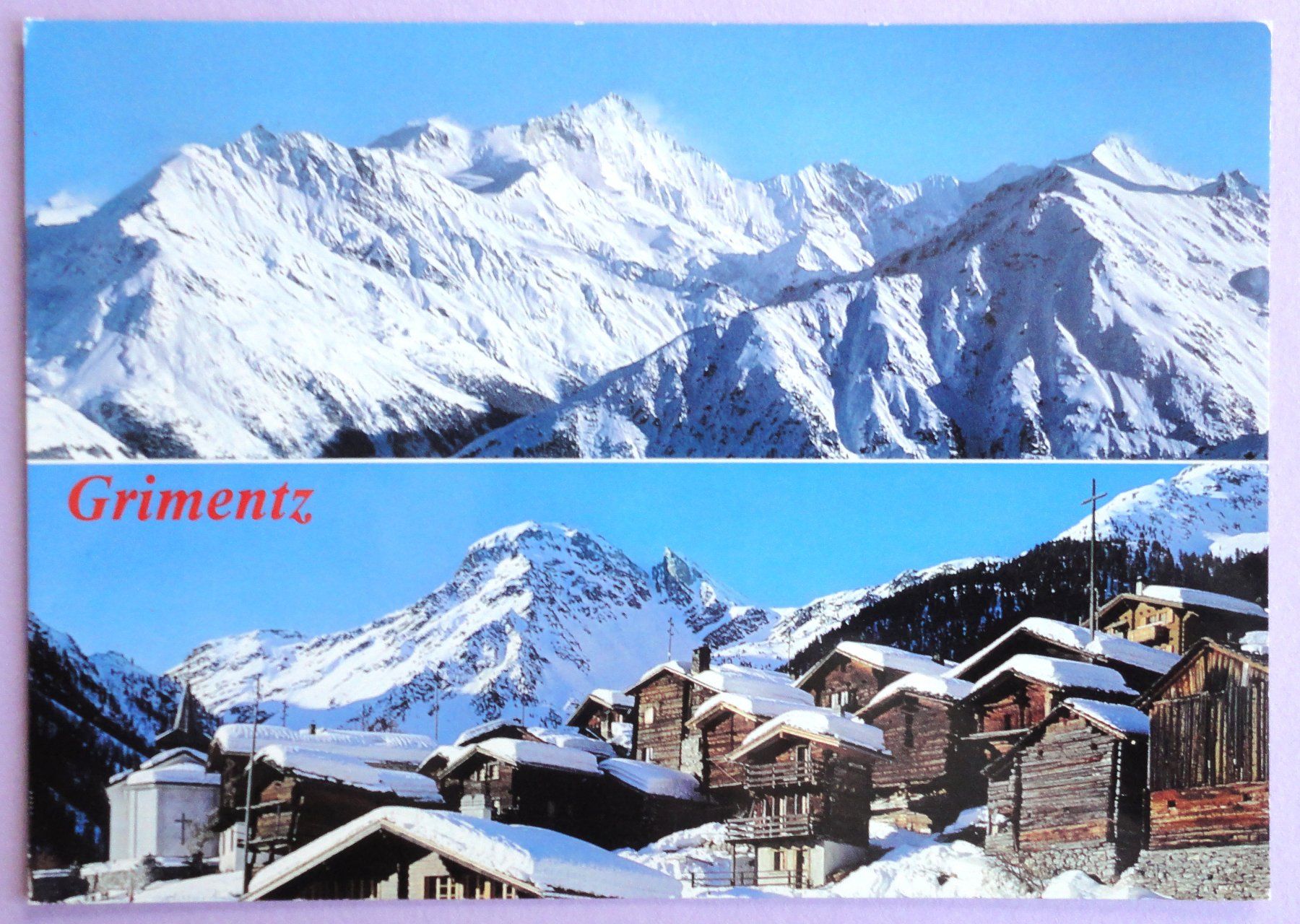 Cartoline postali: Grimentz et le Weisshorn – Usato da Fétigny venduto da Billy2miny