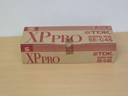 10x TDK S-VHS-C SE-C45 XP-PRO Kassetten OVP NEU & VERSIEGELT