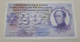 Suisse 20 Fr. 07.02.1974 Serie 99Q - UNZ