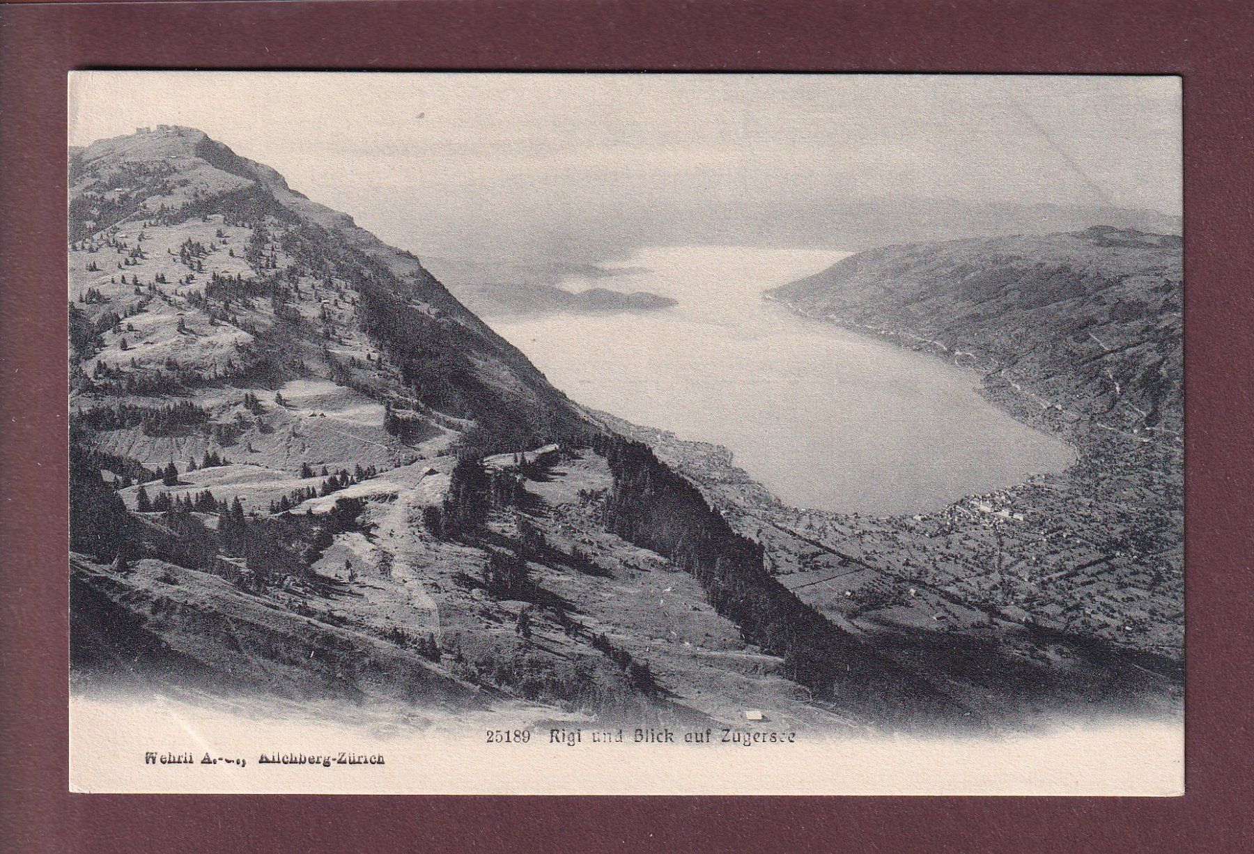 Cartoline postali: RIGI und Blick auf Zugersee – Usato da Pully venduto da nicecards