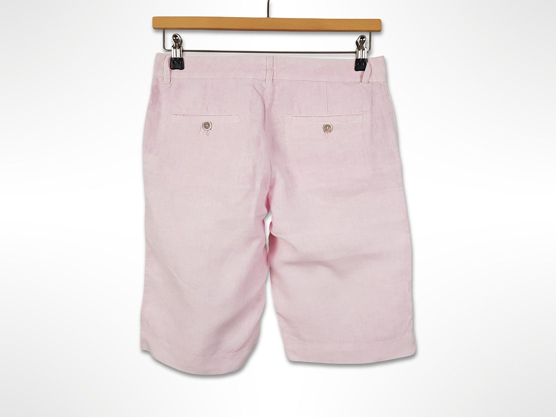 Pantaloni: Leinenhose kurz Rosa – Usato da Suhr venduto da Restwert_Suhr 1