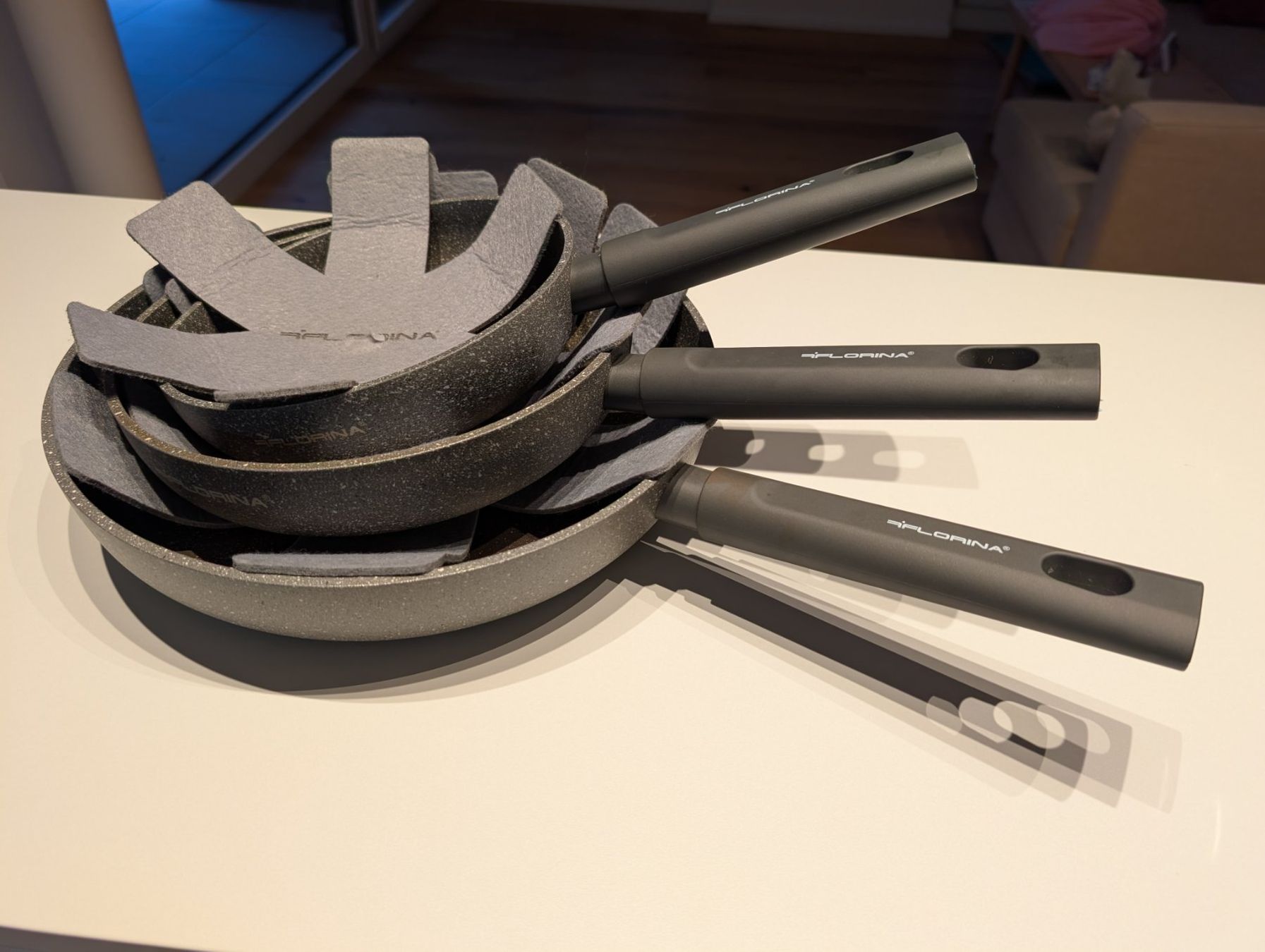 Padelle: Pfannen Set Florina 3-teilig mit 3x spatula – Usato da Killwangen venduto da sockenmeister