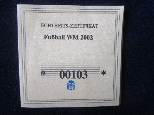 Medaillen: Fussball WM 2002 - USA Amerika - PP – Neu und originalverpackt aus Luzern von Horoskop1 2