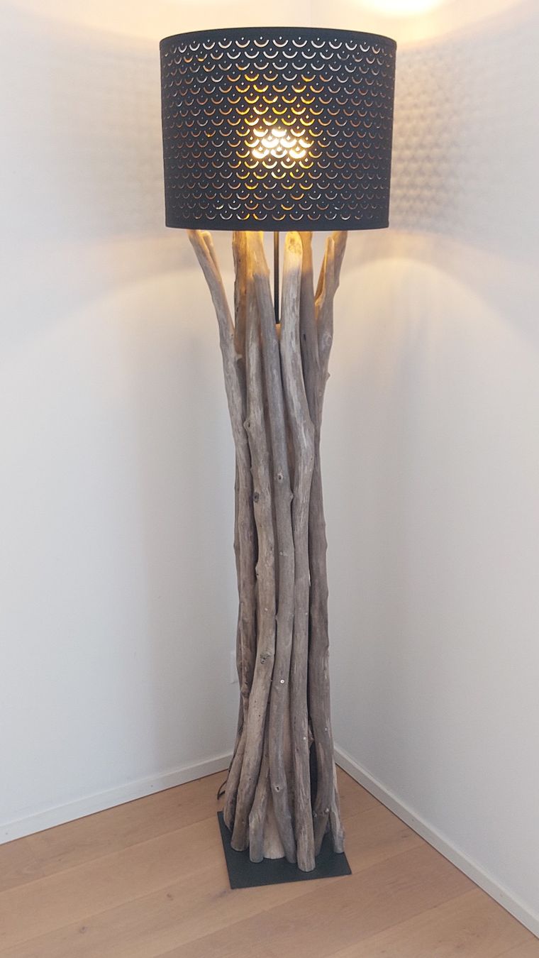 Lampen: Schwemmholz-Stehleuchte Driftwood Elegance – Neu und originalverpackt aus Egnach von Oldwoodstyle 6