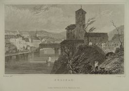 EGLISAU, STAHLSTICH 1832