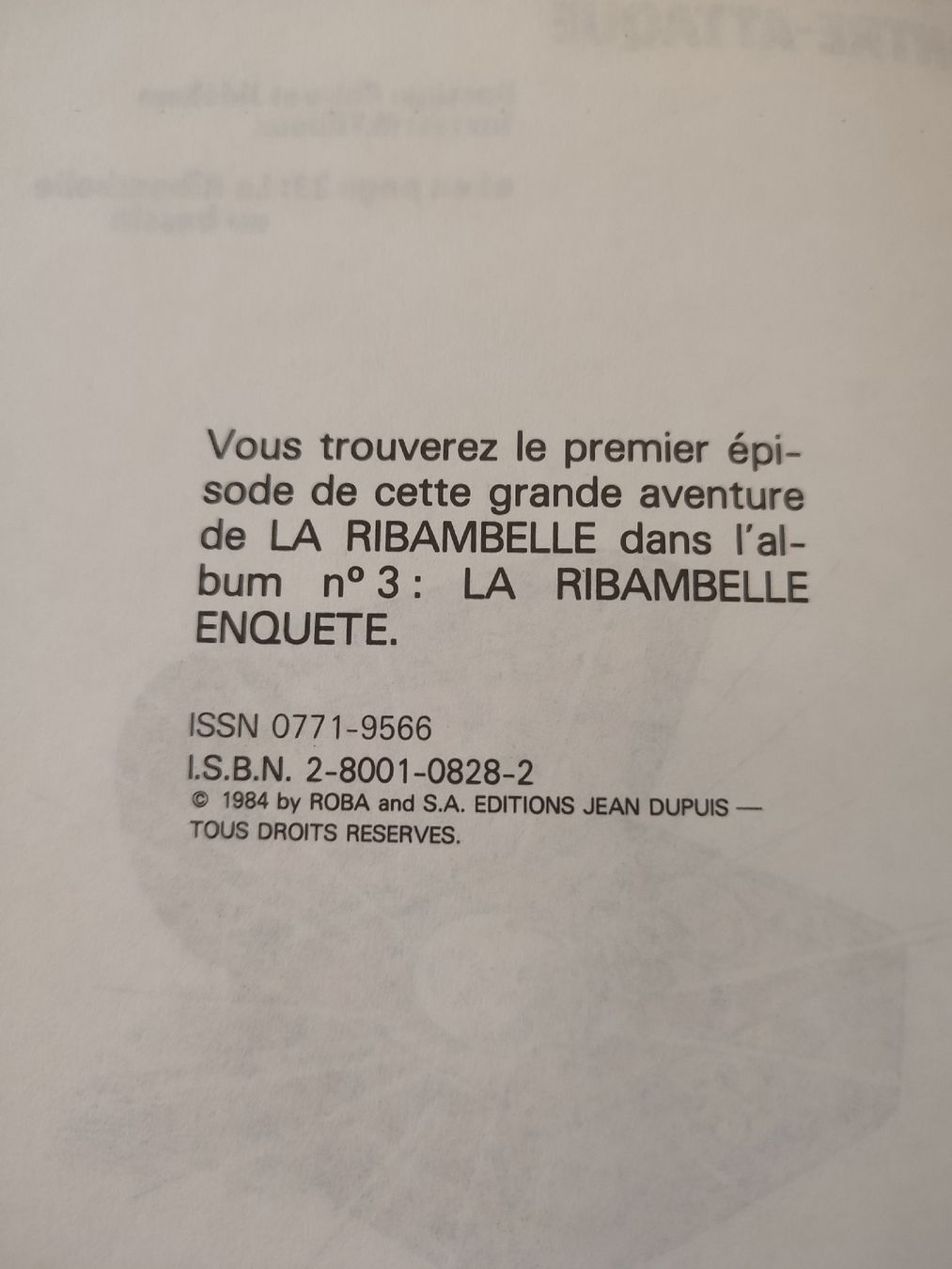 Fumetti: La Ribambelle T6 EO TBE  – Usato da Bougy-Villars venduto da Vogue 1