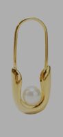 Earrings En Route Jewelry gold safety pins never opened