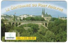Telefonkarte Luxemburg TT-02 Pont Adolphe