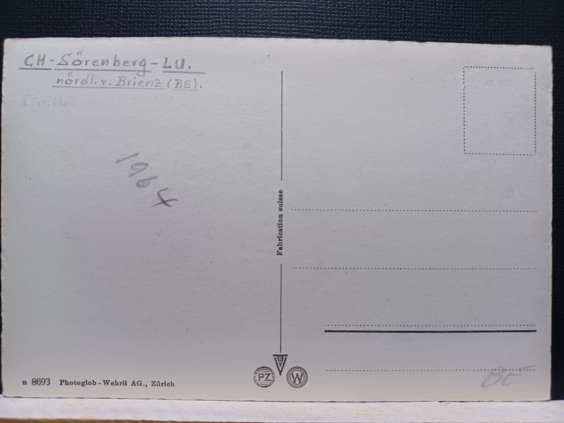 Cartoline postali: No. 8693, Glaubenbielen ob Sörenberg, – Usato da Aarau Rohr venduto da mgvw 3