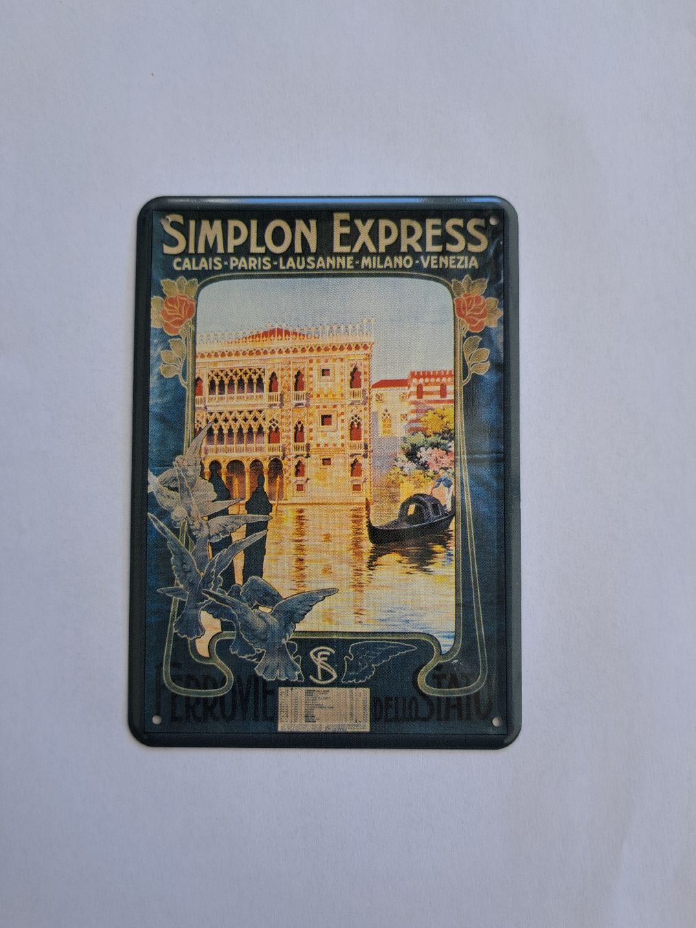 Insegne: Vintage Blechschild "Simplon Express" Postkartengrösse – Usato da Weisslingen venduto da Horvi_09