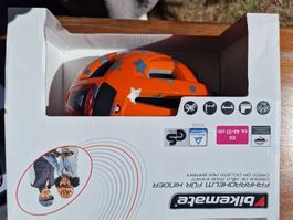Fahrradhelm Bikemate orange Sterne Grösse XS neu