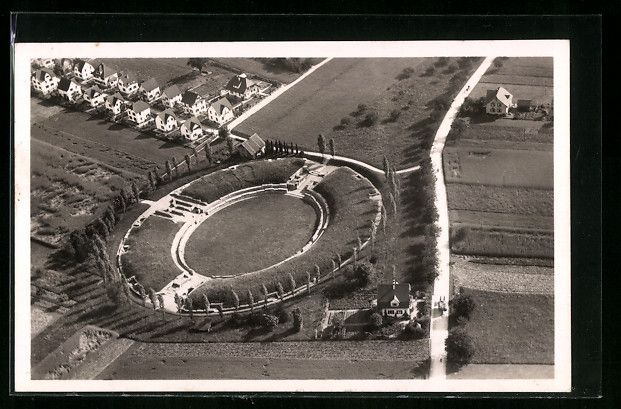 Ansichtskarten: Brugg, Römisches Amphitheater, Luftbild – Gebraucht aus Berlin von bartko-reher