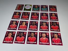 Panini FIFA WM 2022 –🇨🇭Schweiz - Komplett-Set