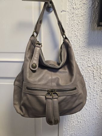 Sac à main Gérard Darel en cuir taupe