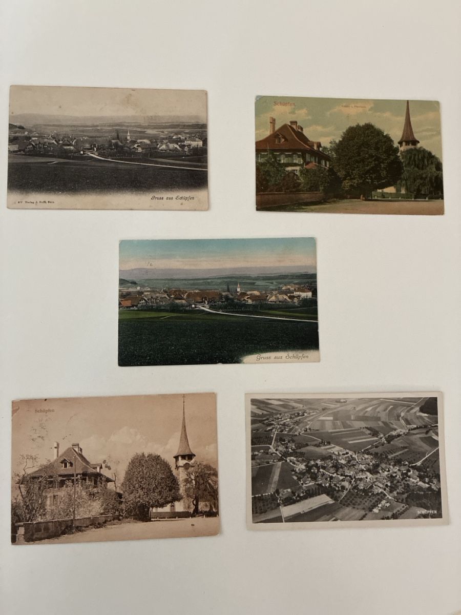 Cartes postales: 5 Ansichtskarten Schweiz von Schüpfen BE – D'occasion à Oftringen par Cla.vD.74