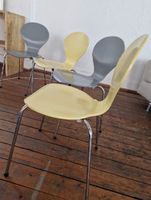4 Dänische Vintage Formholz Stühle ähnlich Arne Jacobsen