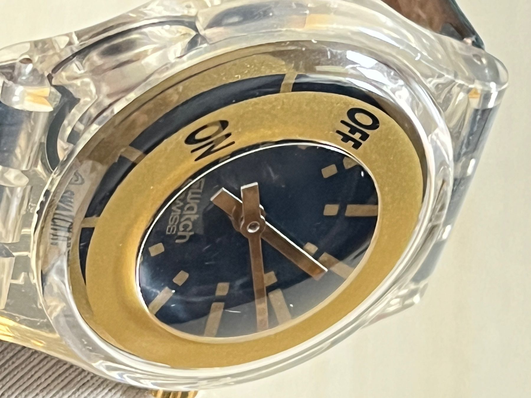Swatch Orologi: Swatch Uhr, seltenes Modell "ON OFF", Top! – Usato da Grenchen venduto da chththl 6