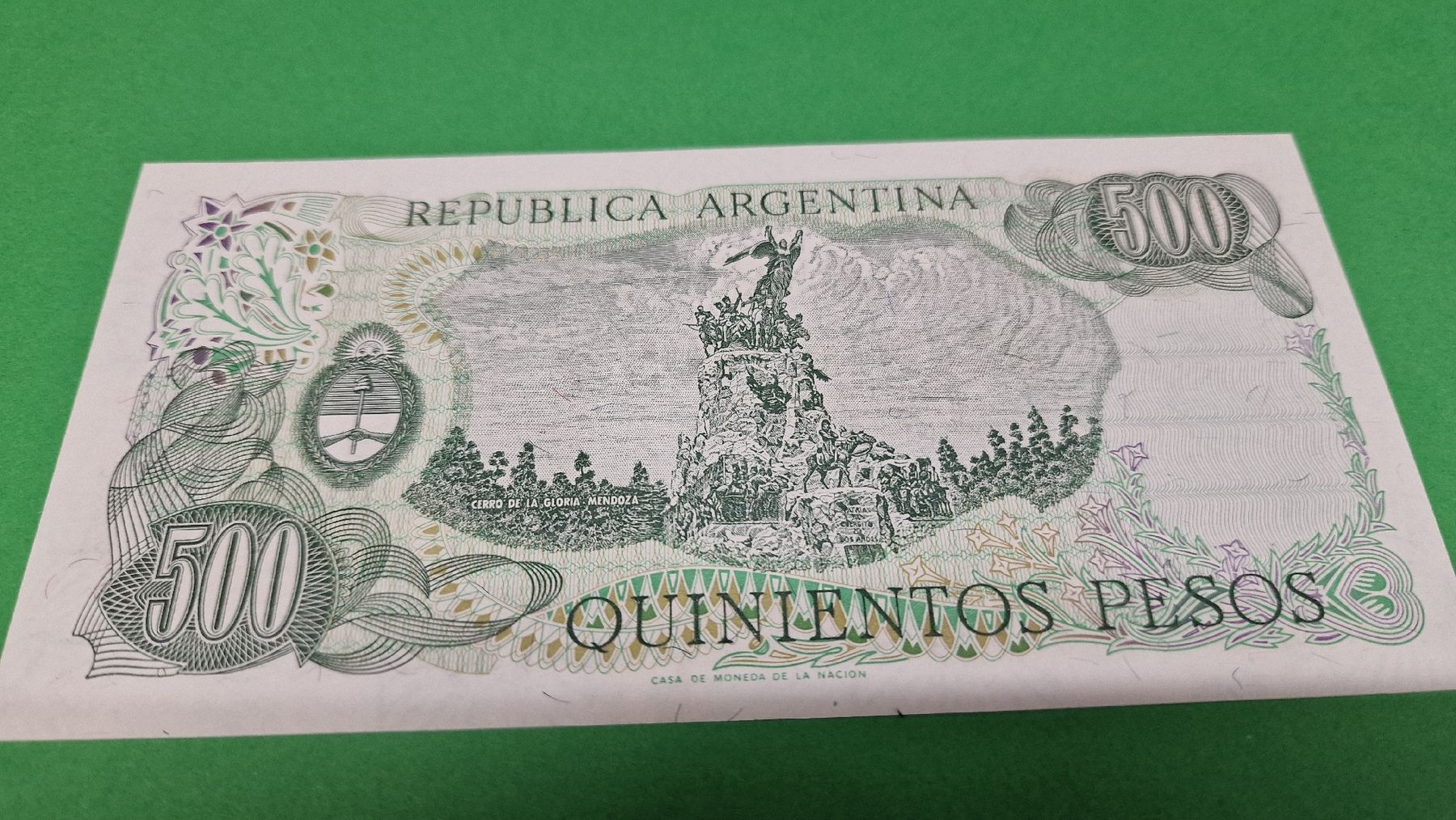 Banknoten: 500 Argentinische Pesos Geldschein - NEU – Neu und originalverpackt aus Herisau von Antiques.AR 1