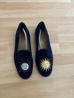 Samt Loafers Sonne und Mond