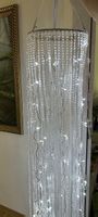 Wunderschöner Perlenvorhang mit Licht, 2 Meter