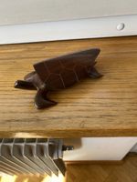 Holz Schildkröte Dekoration Figur Handgeschnitzt guter Zusta