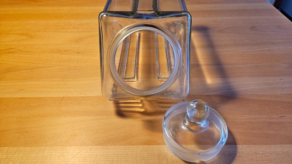 EPIGEIST Vorratsglas Mit Bambusdeckel | Luftdichter Behälter 13x10,5cm - Für Tee, Kaffee & Lebensmittel