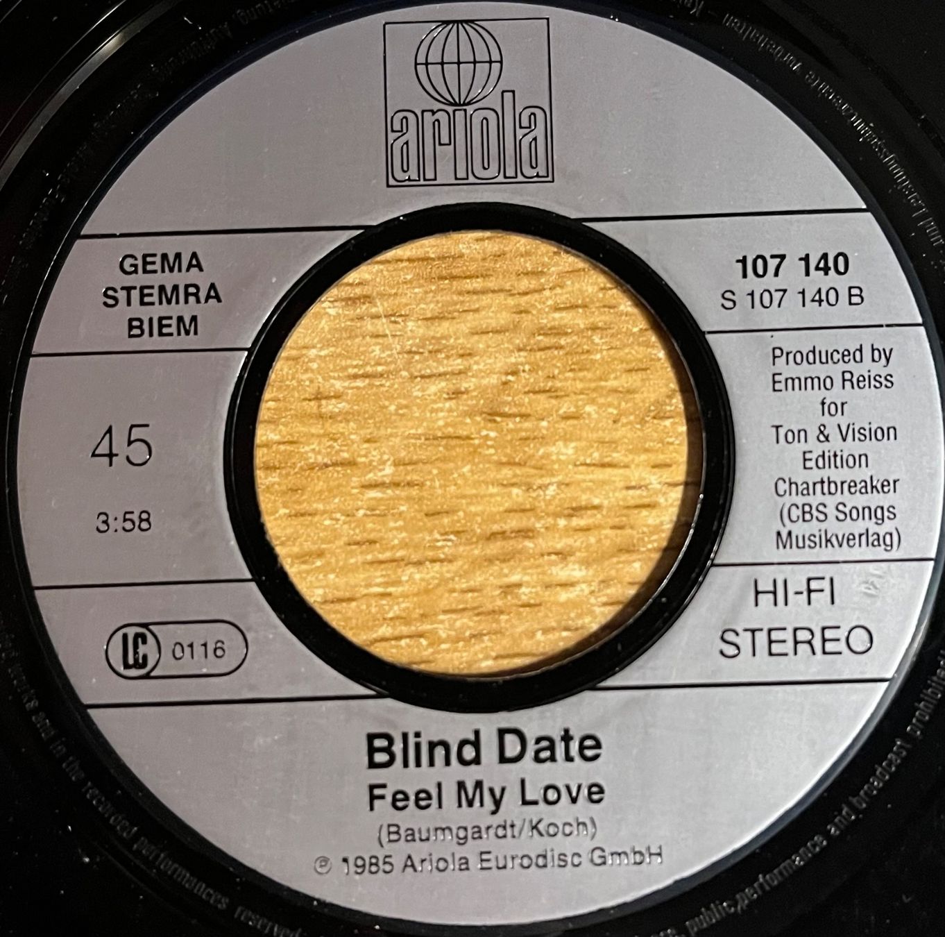 Schallplatten: BLIND DATE - YOUR HEART KEEPS BURNING – Gebraucht aus Bussigny von vinyl-pas-cher 3