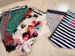 Stoffmuster Kollektion verschiedene Motive