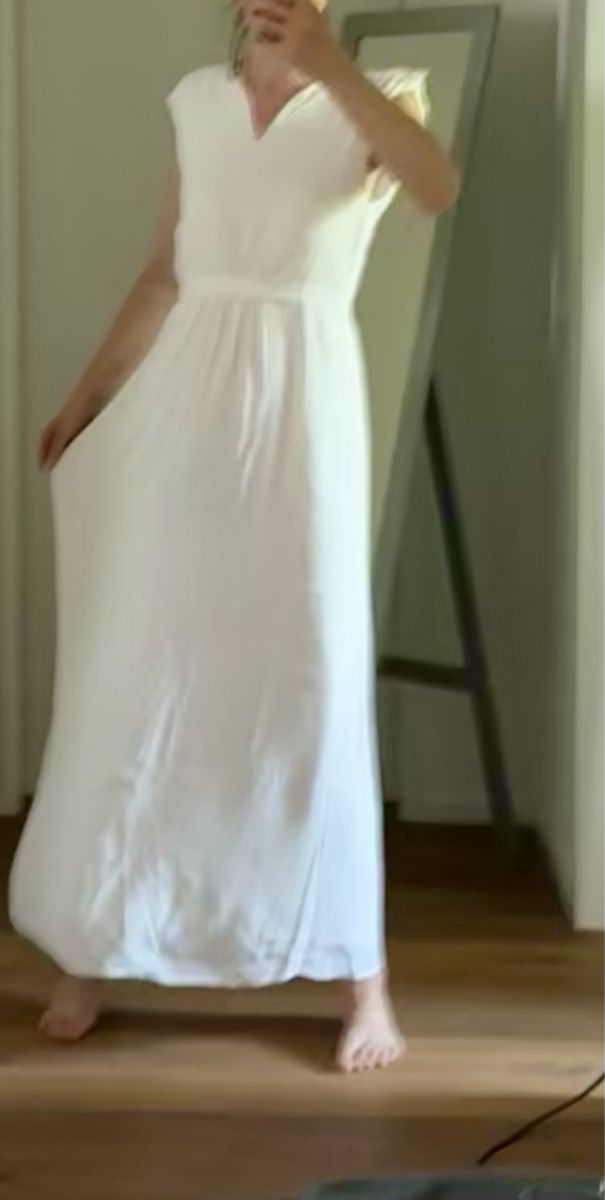 Selected Kleider: Weisses Maxi - Sommerkleid – Gebraucht aus Liestal von ell_6xc7 5