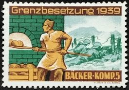 Soldatenmarke 2.WK, Bäcker Kp 5, Wi Bk 9