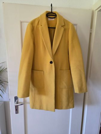 Gut erhaltener Damen Mantel, Gr. 40, Sonnengelb, Herbst