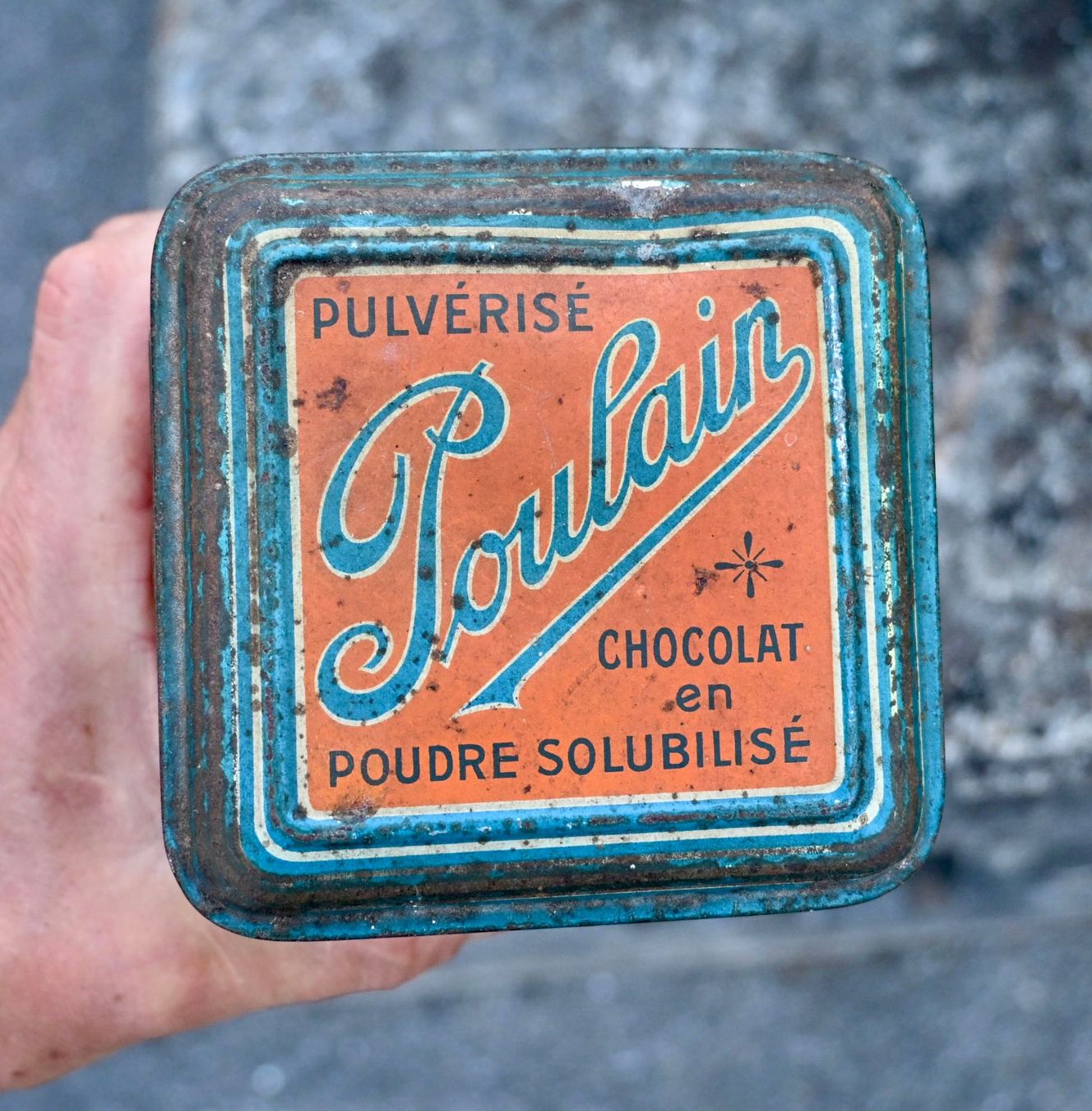 Dosen: Vintage BLECHDOSE Chocolat Poulain 1 KILO – Gebraucht aus Pfaffhausen von mono_rec 1