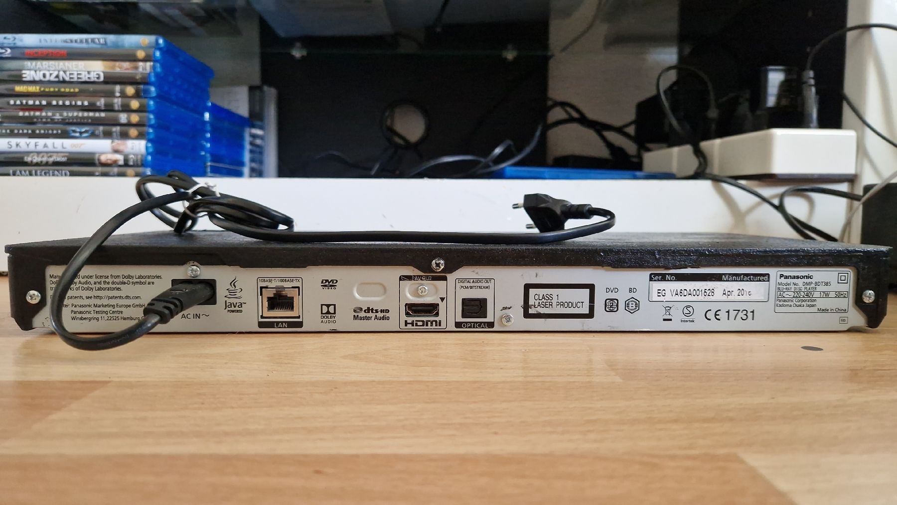 Panasonic Lettore multimediale & Streamer: PANASONIC DMP-BDT385 BLURAY PLAYER  – Usato da Zürich venduto da Arianco 2