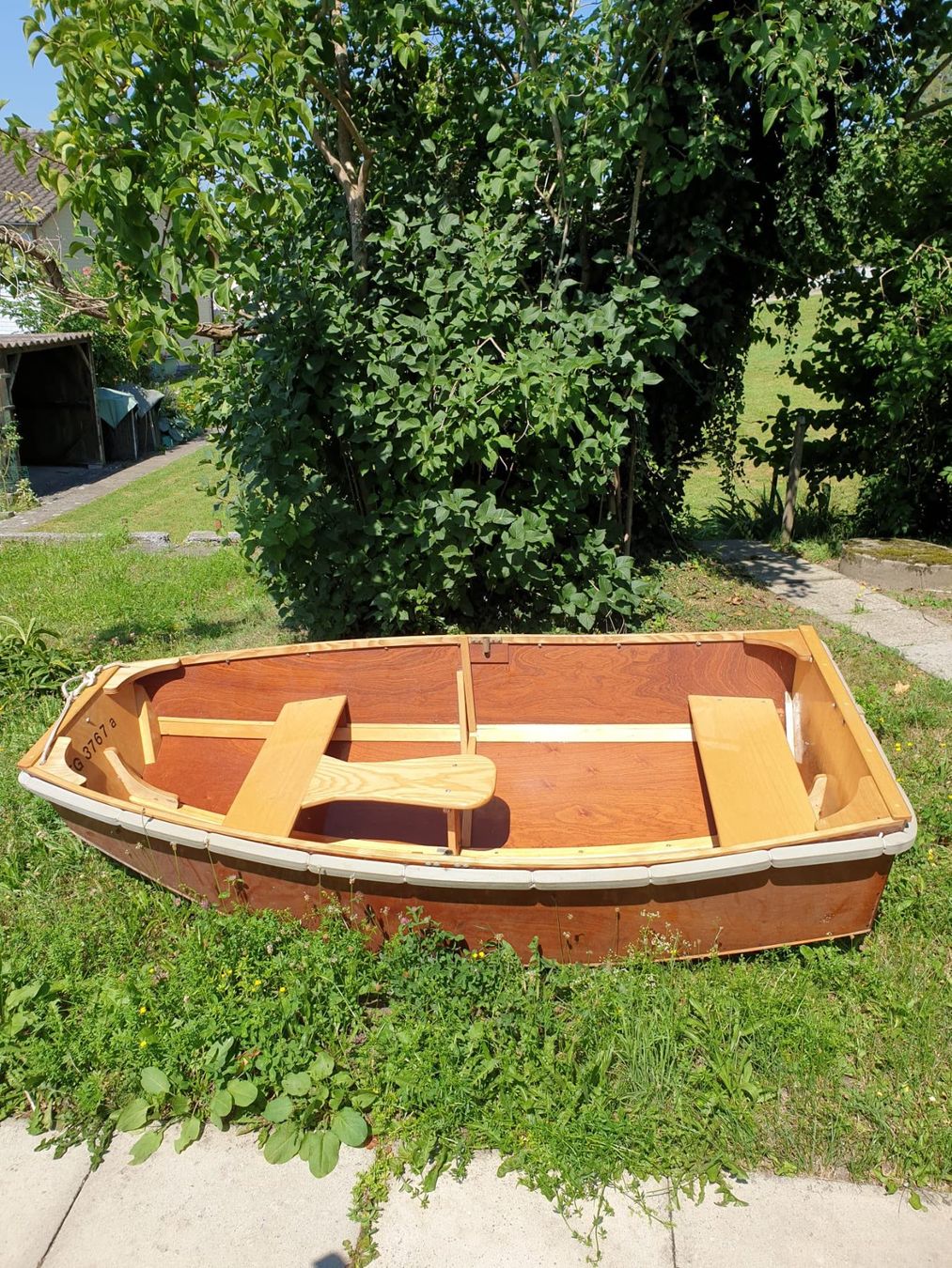 Selbstbau Barche: Dingi mit Rudern aus Holz – Usato da Schmerikon venduto da babels01 1