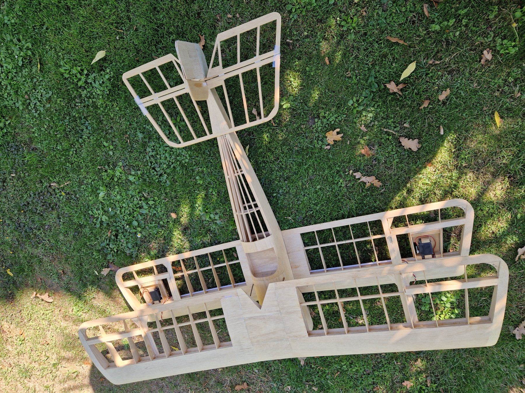 RC Modellbau: Doppeldecker Rohbau mit Viertakter – Gebraucht aus Fräschels von fascination12 4