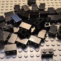 Lego 50 x  Stein 1x2 (3004)schwarz