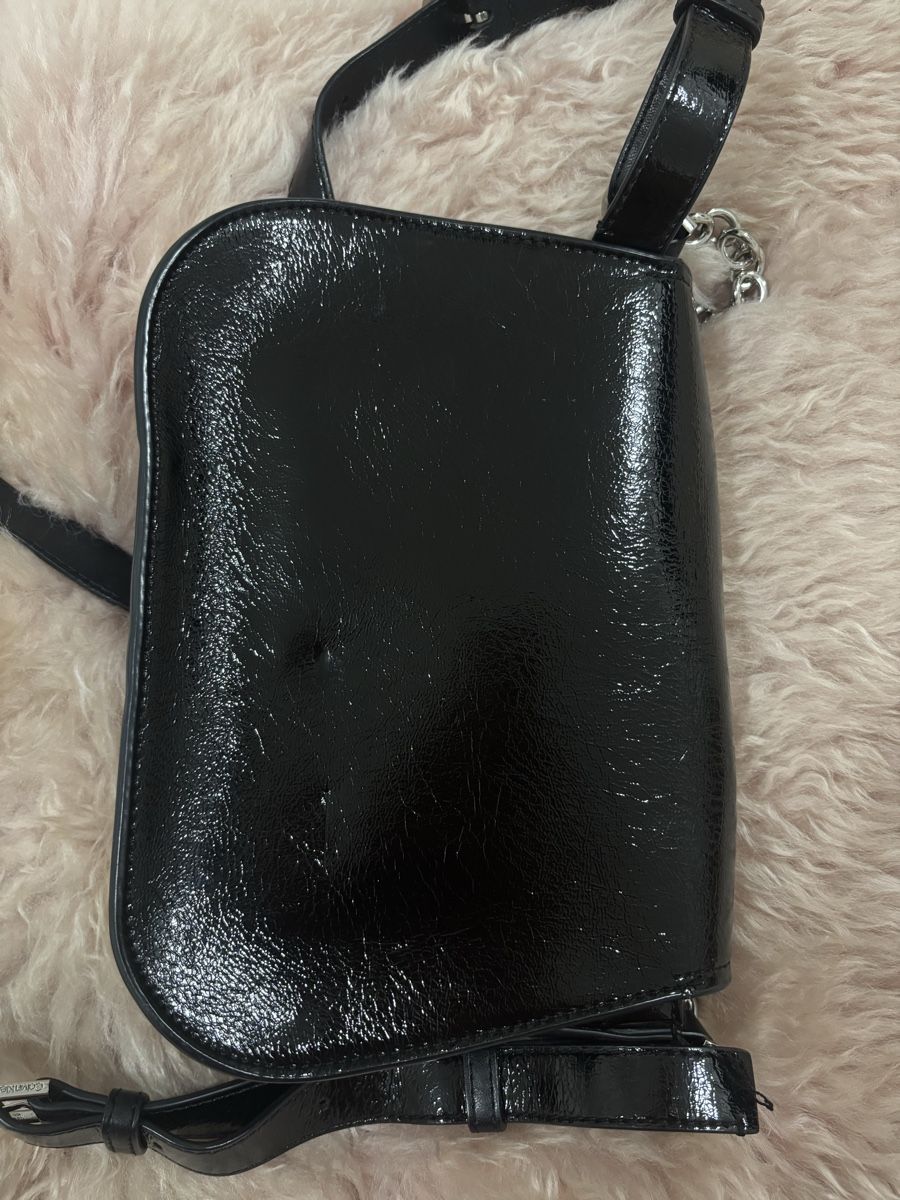 Calvin Klein Borse da donna: Calvin Klein Tasche Lackleder Schwarz mit Staubbeutel – Usato da Tann venduto da Dina.q 3