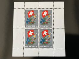 Soldatenmarke Geb Inf Rgt 20 4er Block ungestempelt