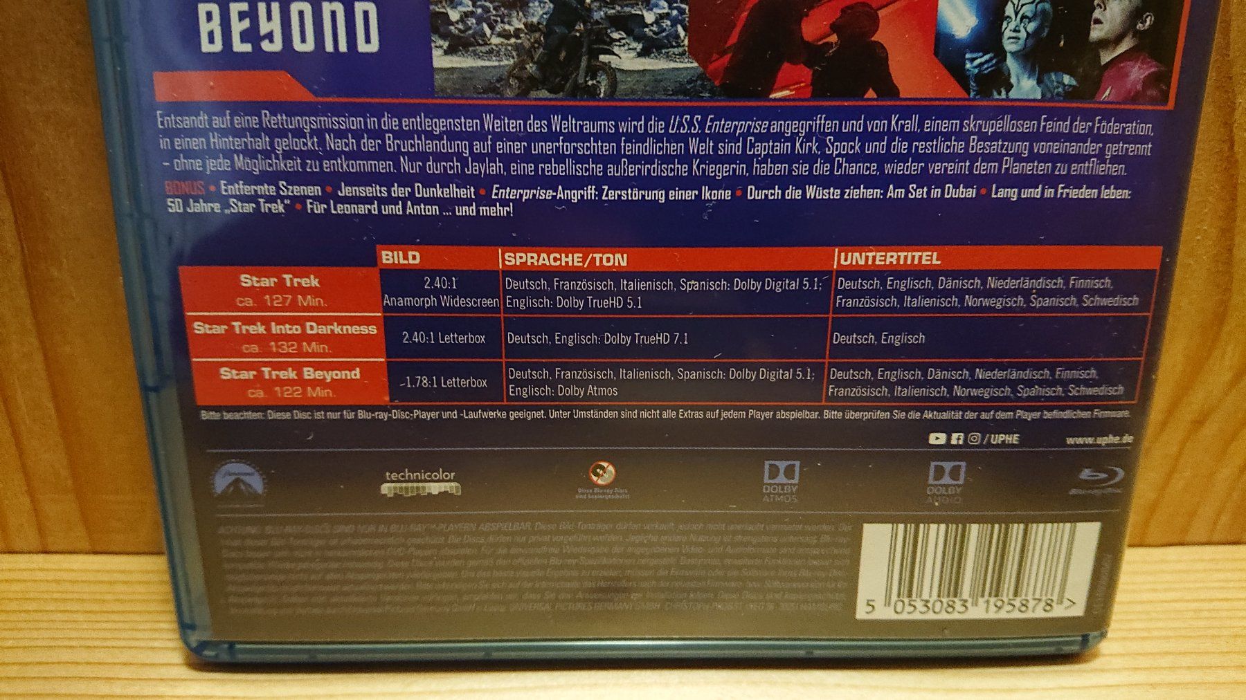 Tous les DVDs: STAR TREK Trilogy auf Blu-Ray – D'occasion à Wilderswil par Exebub 3