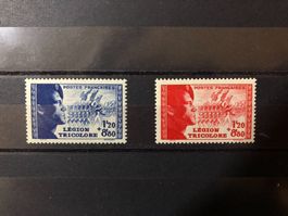 () Paire Légion Tricolore Neufs** 1942