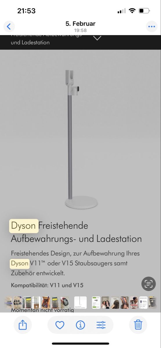 Dyson Aspirateurs & Accessoires: Dyson Ladestation V11/V15 – D'occasion à Sissach par fre_5c77 1