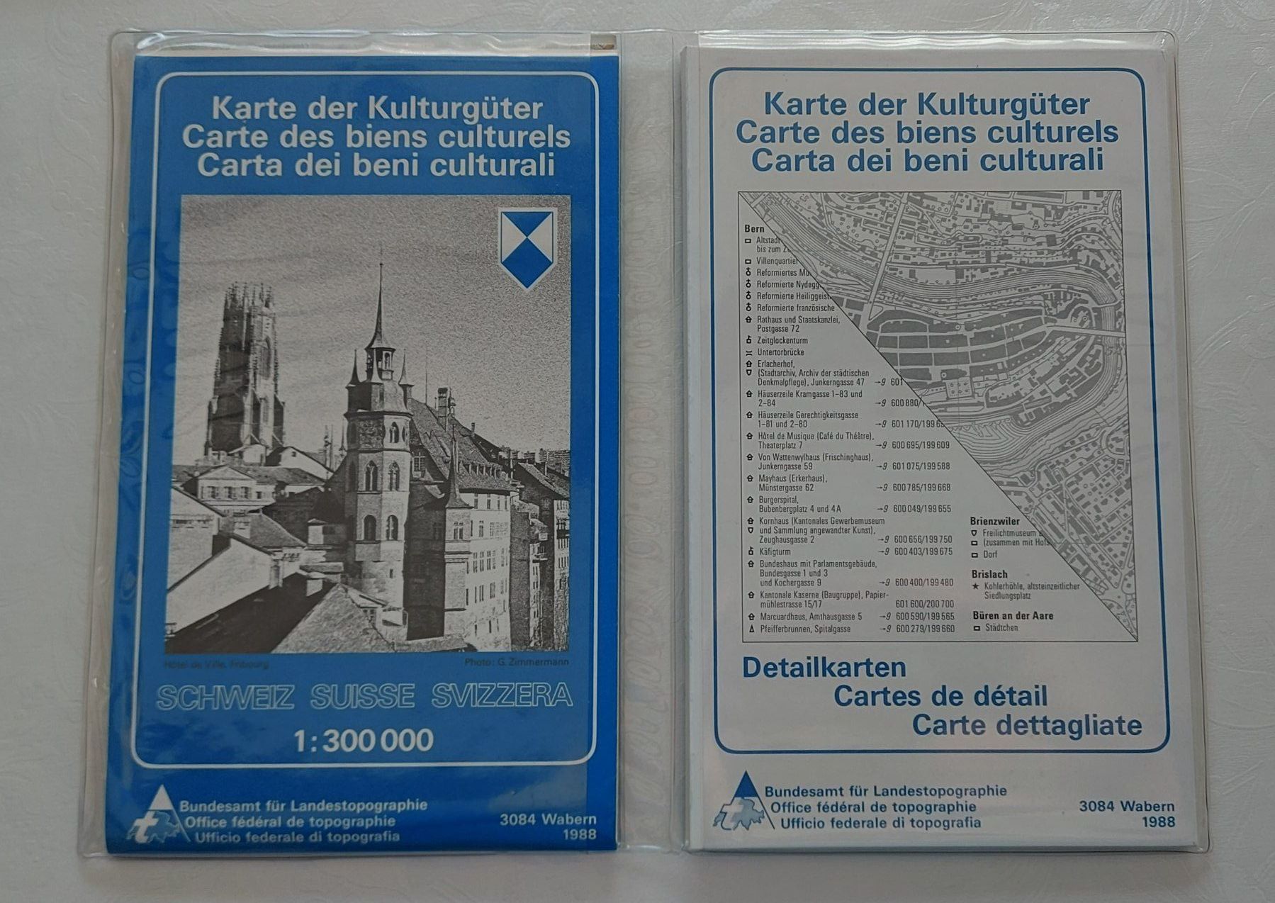 Cartine & Atlanti: Karte der Kulturgüter Schweiz – Usato da Ittigen venduto da giallosole 1
