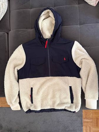 Ralph Lauren Hybrid-Kapuzenpullover aus Fleece L