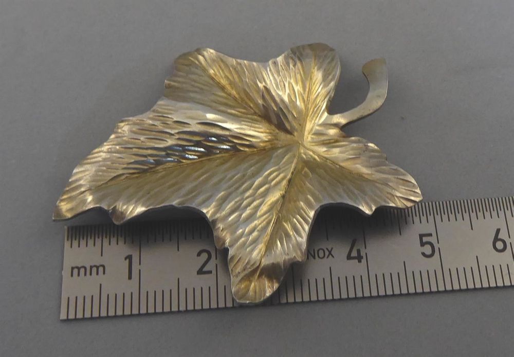 Vintage Sterling Silber Ahornblatt Pin Brosche - Ö Produktbild-Vorschau 9