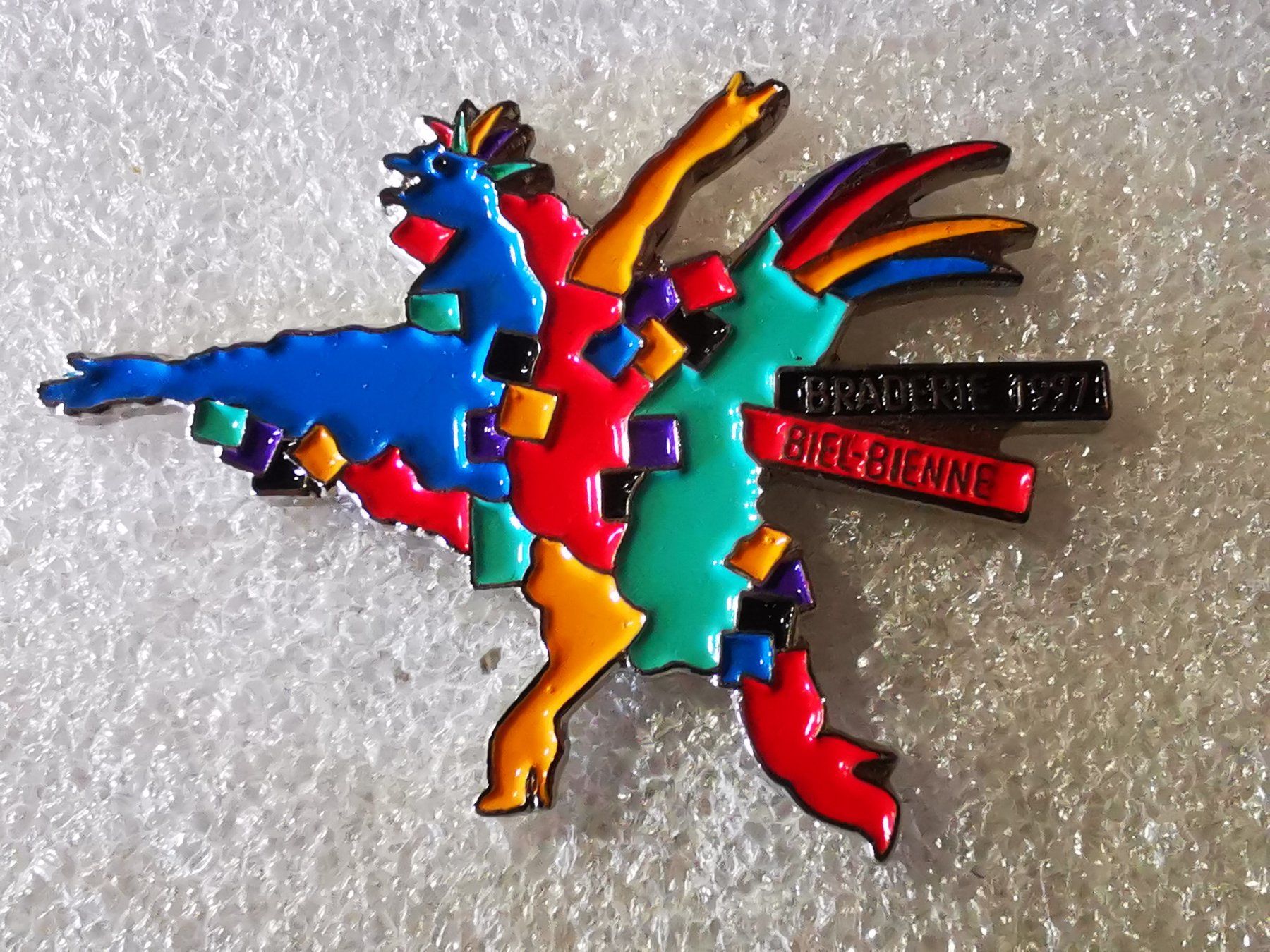 Placchette & Badge: Ansteckpin 152: Braderie Biel – Usato da Oppligen venduto da Pin-Fall-Shop