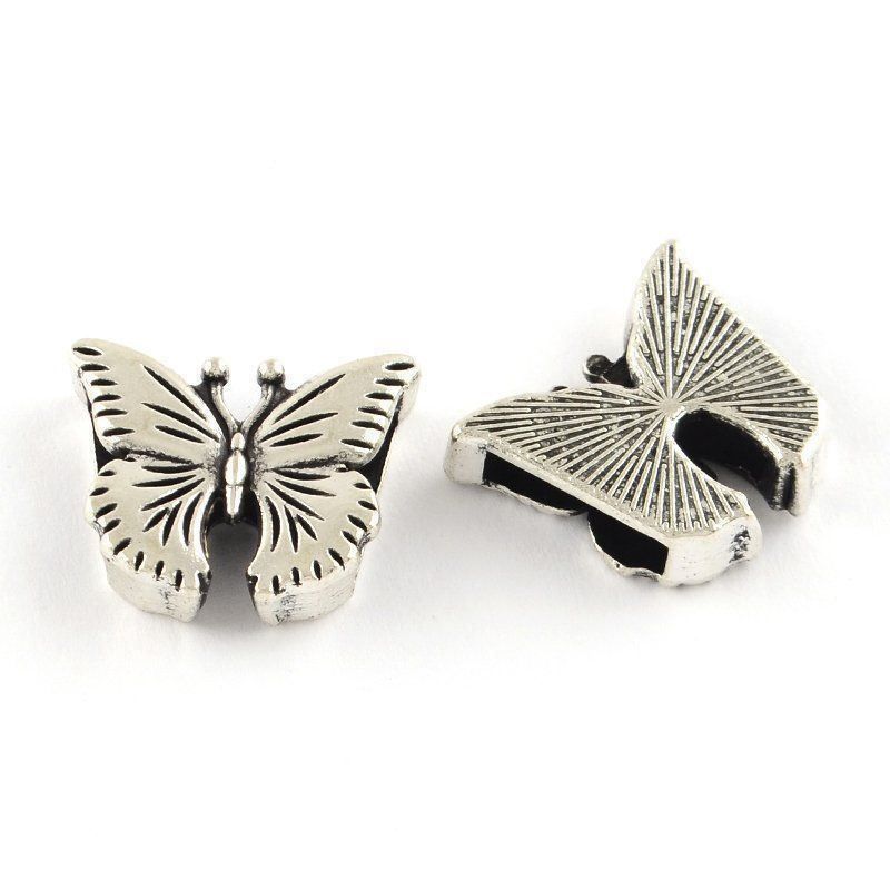 Perlen (unechte): Legierte Schiebeperlen Schmetterling 3St – Neu (gemäss Beschreibung) aus Rüegsau von Tausendfreund