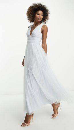 Hellblaues Abendkleid