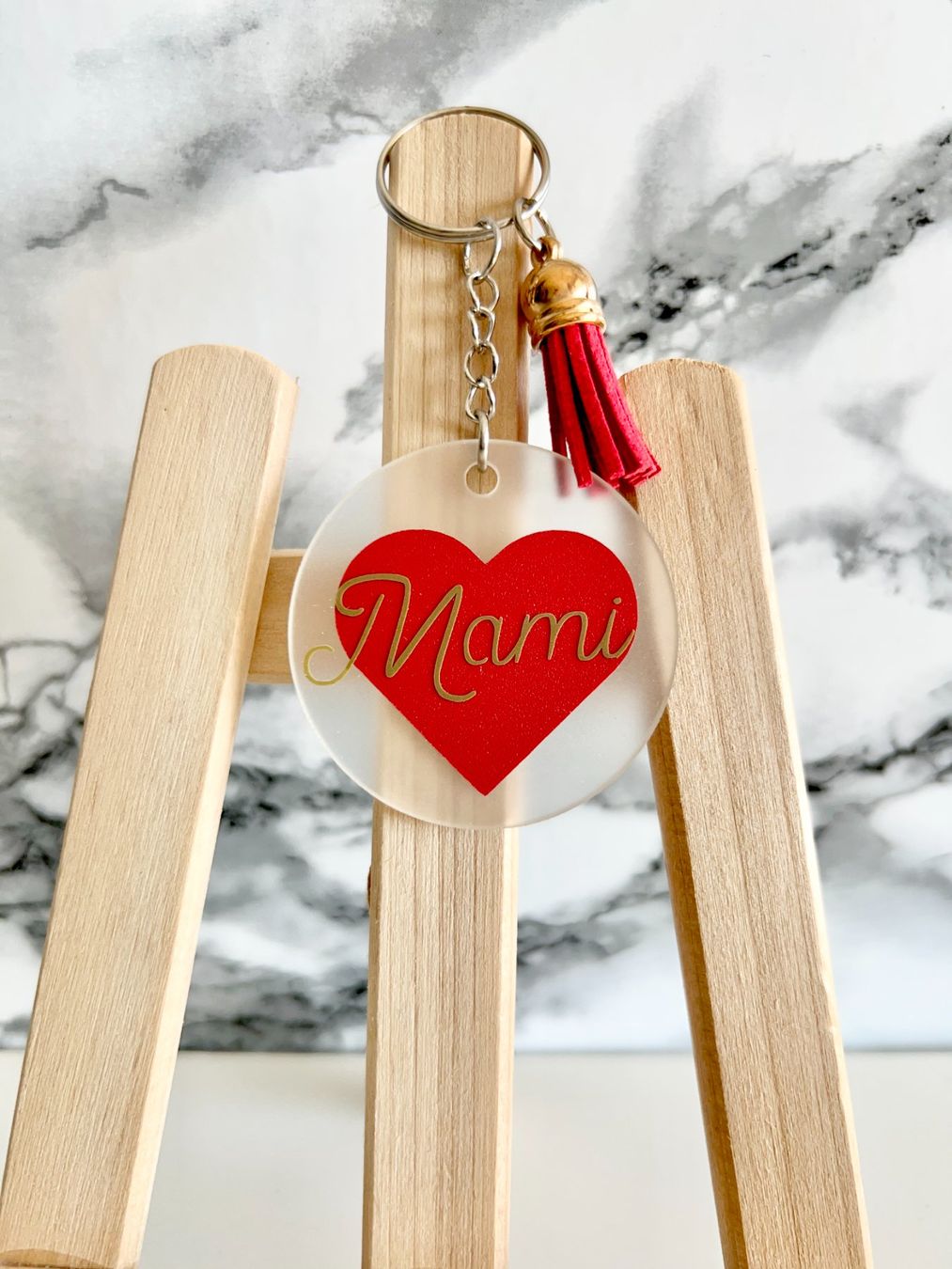 Portachiavi: Mami Schlüsselanhänger Handmade Geschenk – Nuovo e nell'imballaggio originale da Hitzkirch venduto da cindys_handwerk