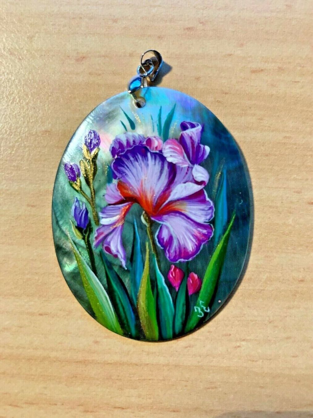 Anhänger: Anhänger aus Perle mit Blumenmotiv – Neu (gemäss Beschreibung) aus Volketswil von salander90